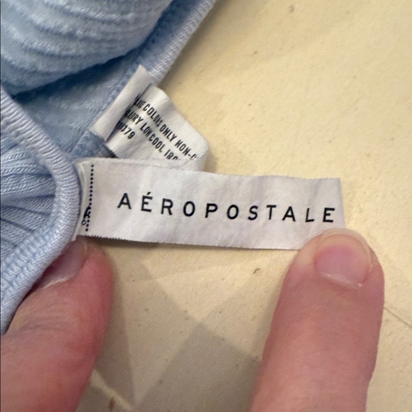 Aeropostale Light Blue Ribbed Set - Picture 2 of 8